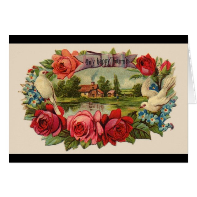 Vintage blank card (Front Horizontal)