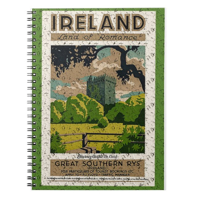 Vintage Blarney Castle Spiral Notebook (Front)