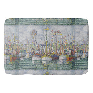 Vintage Blessing of the Tuna Fleet at Groix Bath Mat