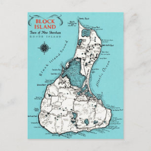 Vintage Block Island Postcard