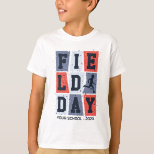 Vintage Blocks School Field Day Personalized T-Shirt