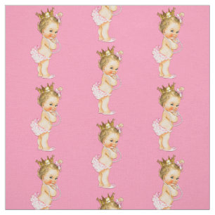 Vintage Blonde Little Princess Fabric