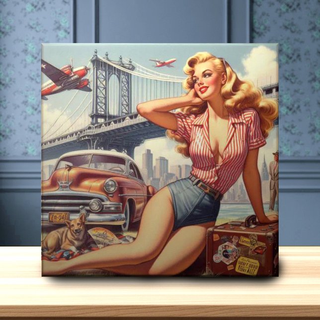 Vintage Blonde Pin-up Tile (Creator Uploaded)