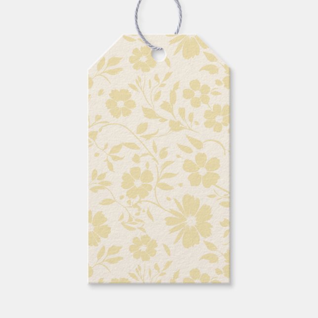 Vintage Bloom Buttercream - Neutral Gift Tags (Front)