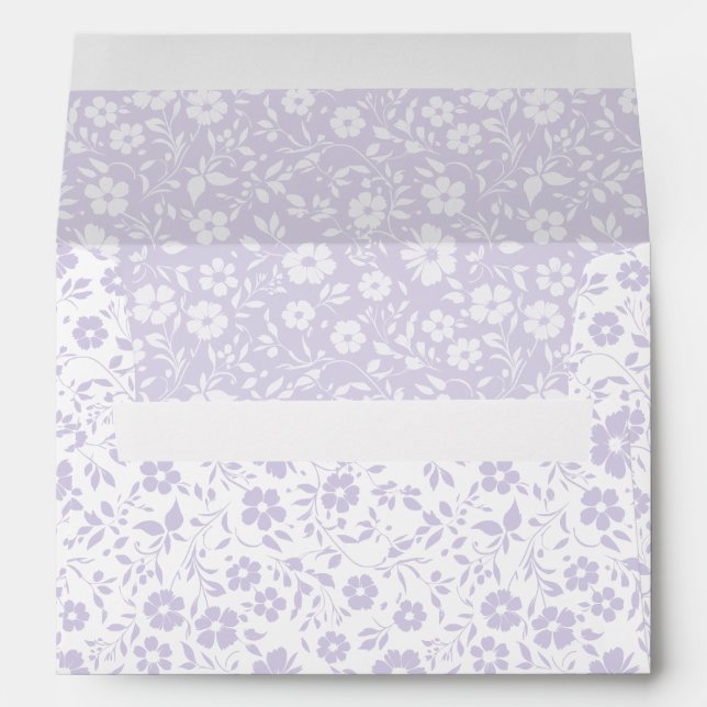 Vintage Bloom Dusty Lavender - Neutral Envelope (Back (Bottom))