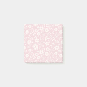 Vintage Bloom Neutral - Blush Pink Post-it Notes