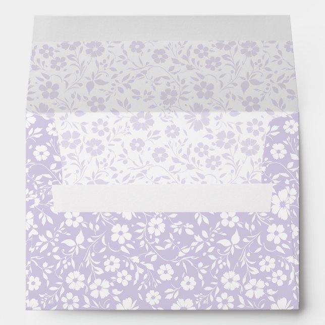Vintage Bloom Neutral - Dusty Lavender Envelope (Back (Bottom))