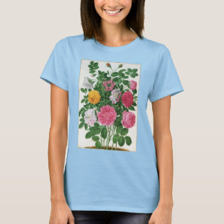 Vintage Blooming Flowers, Spring Garden Roses T-Shirt