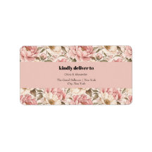 Vintage Blooming Peonies Pattern