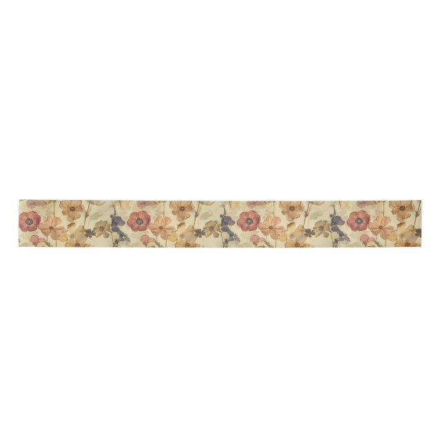 Vintage Blooms Satin Ribbon (Front)