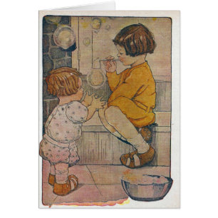 Vintage Blowing Bubbles