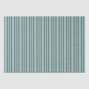 Vintage Blue and Black Stripes Tissue Paper