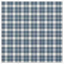Vintage Blue and White Chequered Plaid