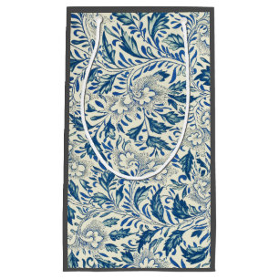 Vintage Blue Asian Floral: Antique Chinoiserie Small Gift Bag