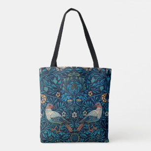 Vintage Blue Birds by William Morris Tote Bag
