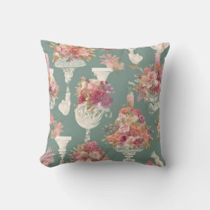Vintage Blue Bouquet Cushion