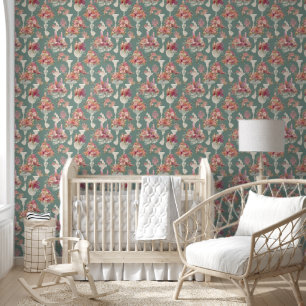 Vintage Blue Bouquet Wallpaper