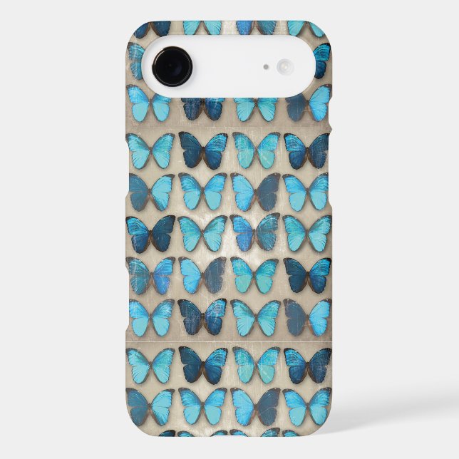 Vintage Blue Butterflies iPhone 6 Case (Back)