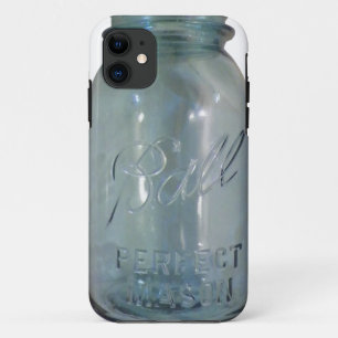 Vintage Blue Canning Jar Case-Mate iPhone Case
