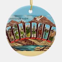 Vintage Blue Colorado Postcard