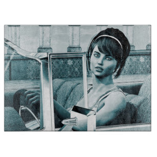 Vintage Blue Cutting Board