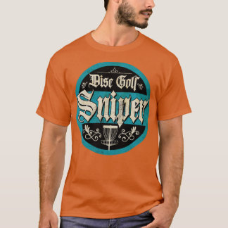 Vintage Blue Disc Golf Sniper T-Shirt