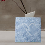 Vintage Blue Distressed Whitewashed Marble-Look Tile<br><div class="desc">Vintage blue distressed whitewashed marble-looking decorative tile.</div>