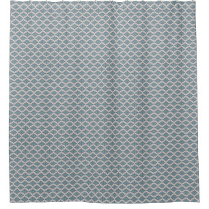 Vintage Blue Dreams Shower Curtain