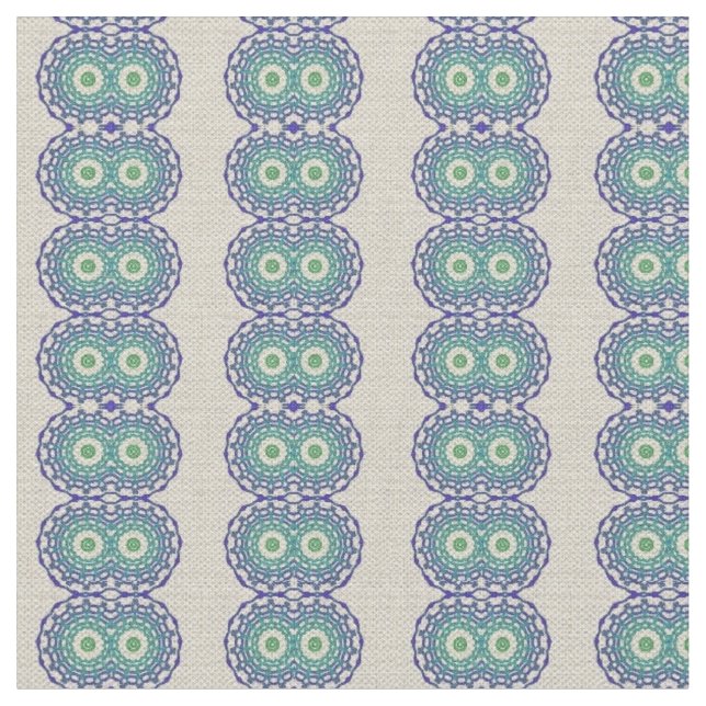 Vintage Blue Dreams Ticking Material Fabric (Close Up)