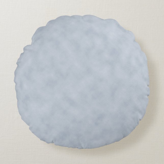 Vintage Blue Grey Parchment Look Texture Round Cushion (Front)