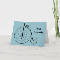 Vintage Blue High Wheel Bicycle Sympathy