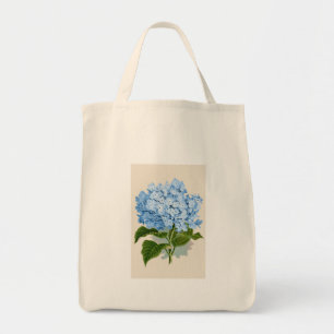 Vintage Blue Hydrangea Tote Bag