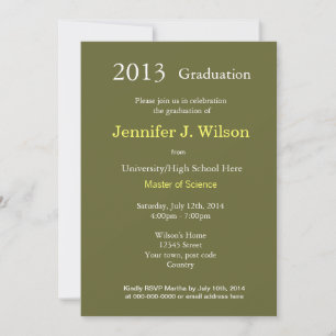Vintage blue iris flowers graduation party invitation
