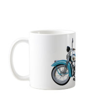 Vintage Blue Motorcycle