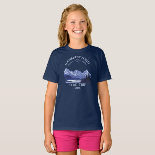 Vintage Blue Mountain Lake Sunset T-Shirt