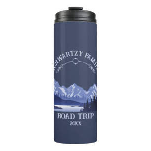 Vintage Blue Mountain Lake Sunset Thermal Tumbler