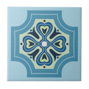 Vintage Blue Portuguese Azulejo Tiles
