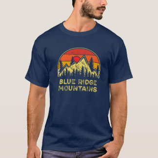 Vintage Blue Ridge Mountains Nature Outdoor Hiking T-Shirt