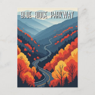Vintage Blue Ridge Parkway Souvenir Postcard