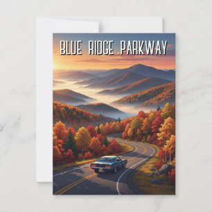 Vintage Blue Ridge Parkway Souvenir Postcard