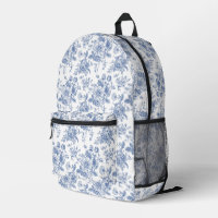 Vintage Blue Rose Floral Pattern