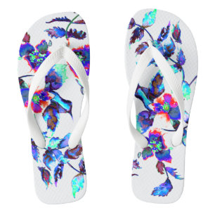 Vintage blue Rose Jandals