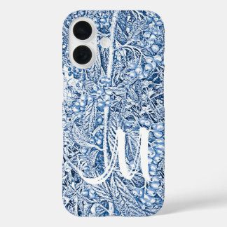 Vintage Blue To Monogram iPhone 16 Case