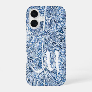 Vintage Blue To Monogram iPhone 16 Case