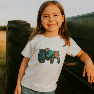 Vintage Blue Tractor Farm Life T-Shirt