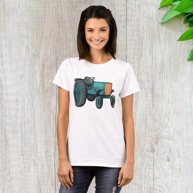 Vintage Blue Tractor Farm Life T-Shirt (Creator Uploaded)