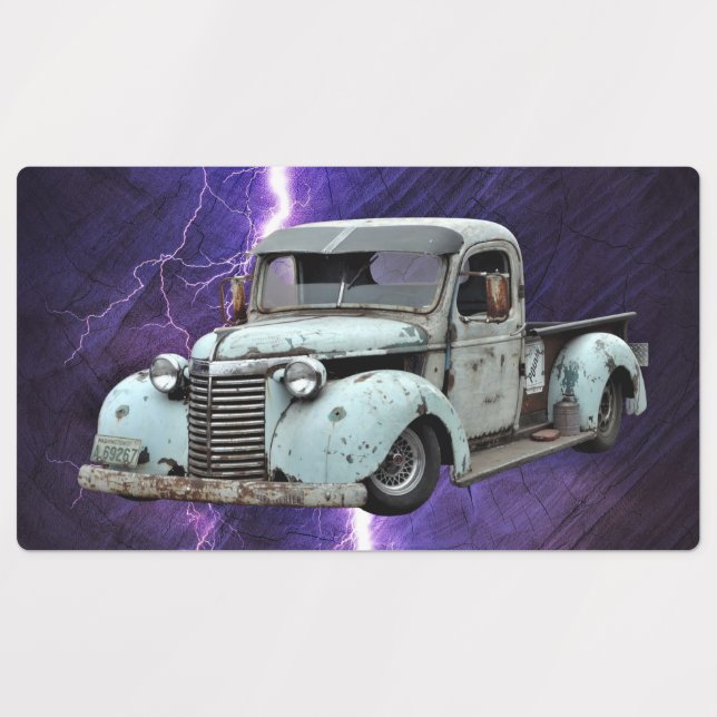 Vintage Blue Truck (Design 1)