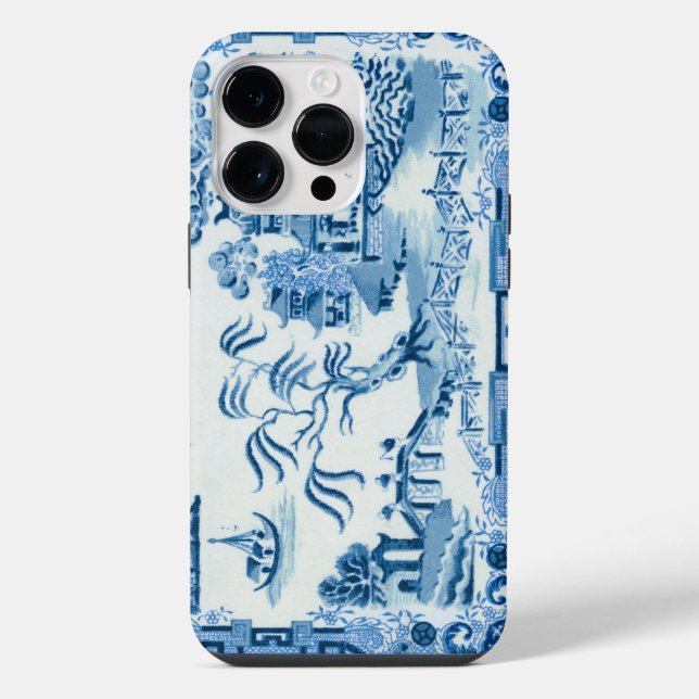 Vintage Blue Willow iPhone Case (Back)