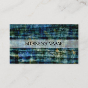 Vintage Blue Wood Art Business Card