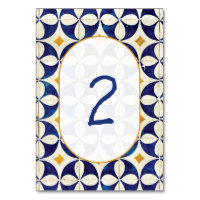 Vintage Blue & Yellow Portuguese Pattern Wedding